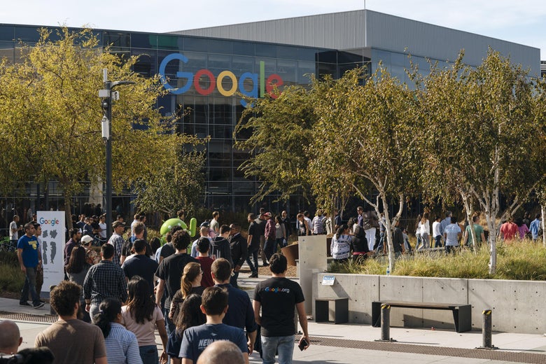 Google employees walk off the job to protest the company’s handling of sexual misconduct claims.